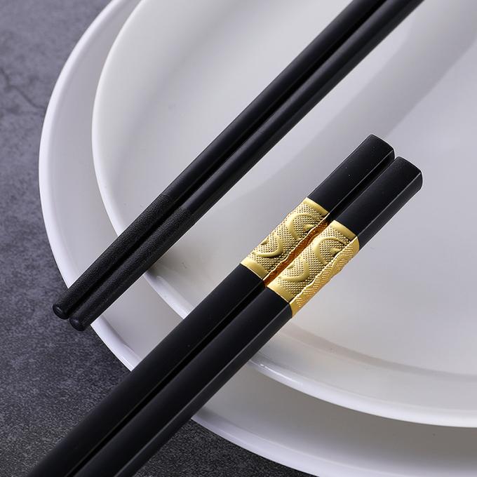 Pałeczki wielokrotnego użytku Pałeczki do sushi z chińskim makaronem o długości 24 cm 0