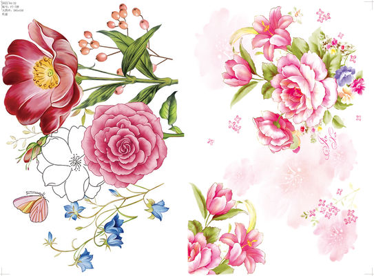 Dobra cena. Drukowany papier dekalowy z dostosowywalnym wzorem dla melaminowych naczyń stołowych o rozmiarze 59*44CM w Internecie