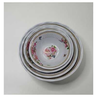 Łatwe do czyszczenia Melaminowa miska z ceramicznym wyglądem i jasnym kolorem do wyboru