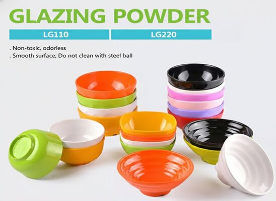 LG110/220/250 Przemysłowy proszek szklany z melaminy zapewniający doskonałą trwałość powierzchni i połysk dla laminacji i paneli dekoracyjnych
