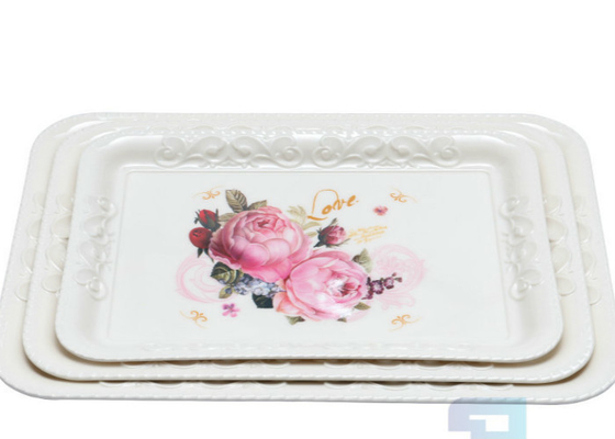 Dobra cena. Eco Friendly Flower Design 12,5-calowe plastikowe tace do serwowania melaminy w Internecie