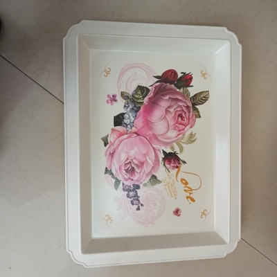 Dobra cena. Niestandardowe drukowane tace do serwowania melaminy Tace kuchenne Home Hotel Rolling Tray w Internecie
